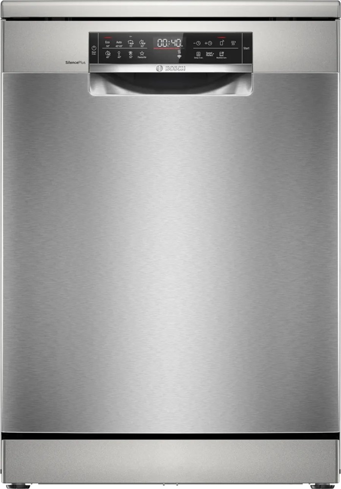 Bosch SMS8ECI02E inox, szabadonálló, programok száma:8, 14 terítékes mosogatógép