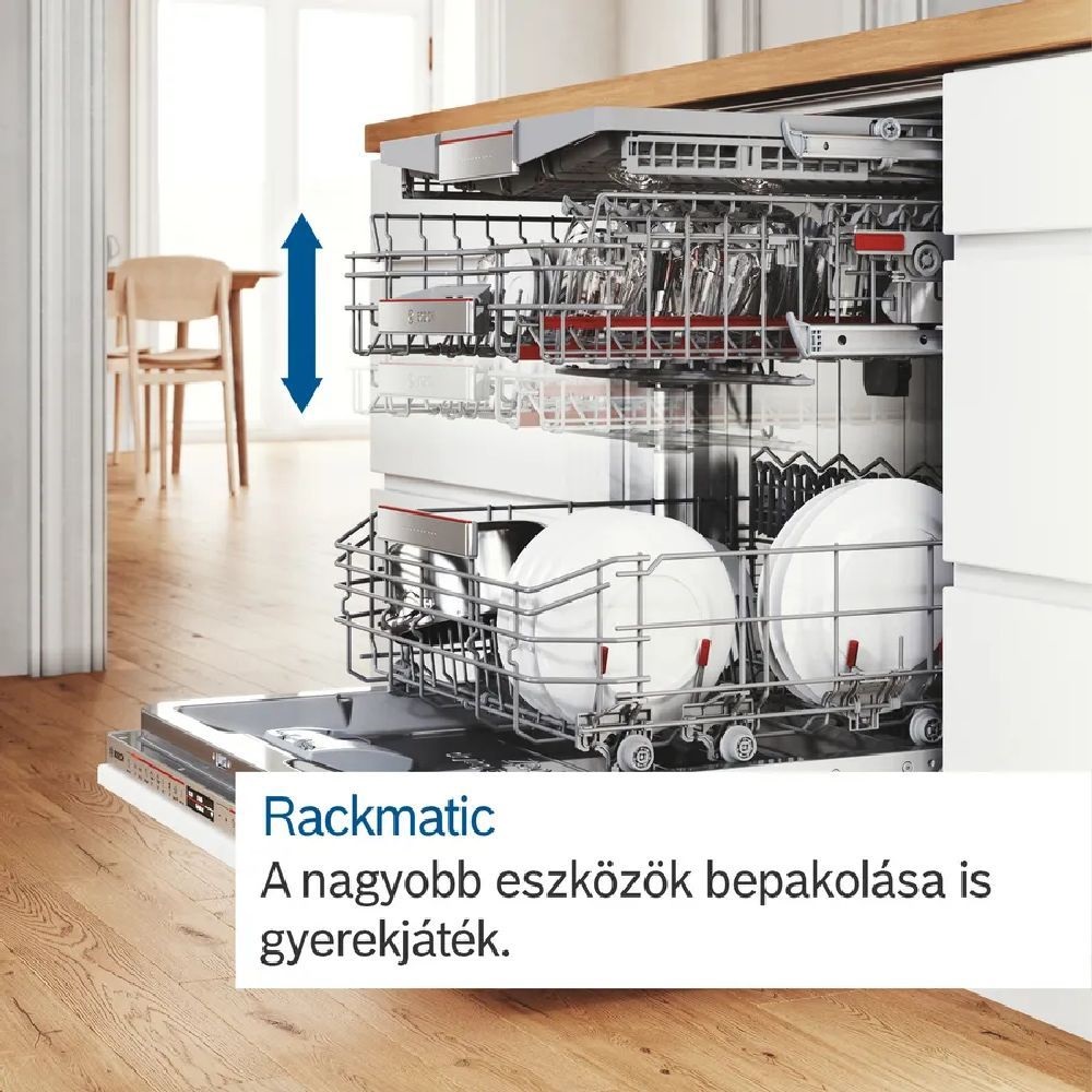 Bosch SMV4EVX04E programok száma: 6, beépíthető, 13 terítékes mosogatógép 