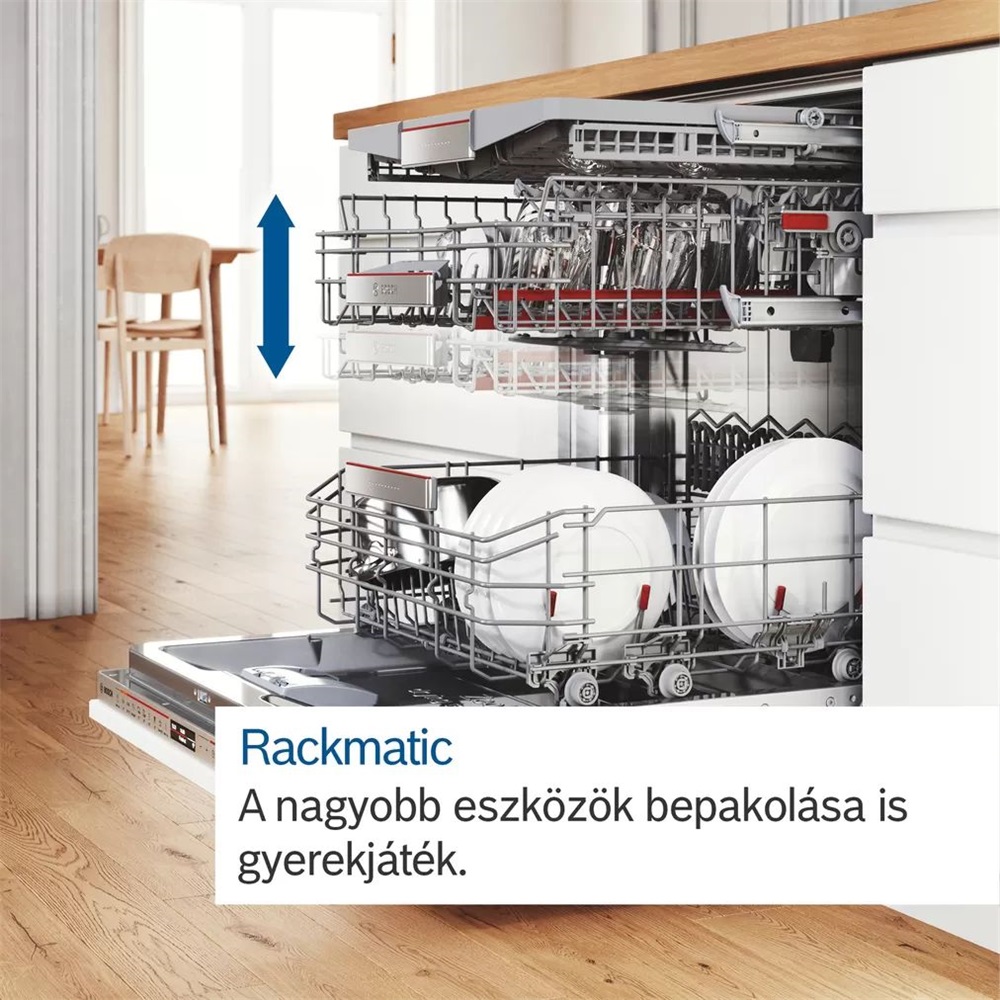 Bosch SMV4HVX33E programok száma: 13, beépíthető, 13 terítékes mosogatógép 