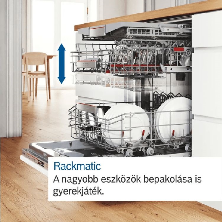 Bosch SMV6ECX10E programok száma: 8, beépíthető, 14 terítékes mosogatógép 
