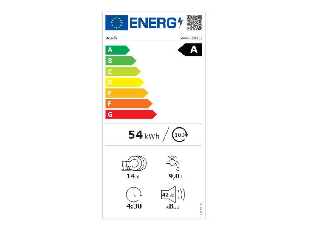Bosch SMV6ECX10E programok száma: 8, beépíthető, 14 terítékes mosogatógép 