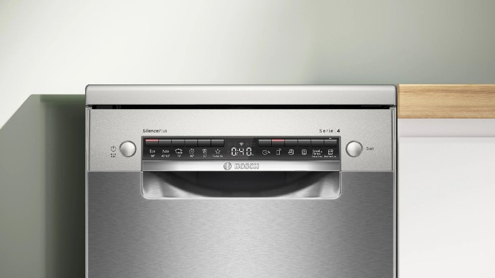 Bosch SPS4EMI24E inox, programok száma: 6, keskeny szabadonálló, 10 terítékes mosogatógép 
