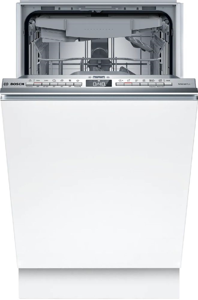 Bosch SPV4HMX10E programok száma: 6, keskeny beépíthető, 10 terítékes mosogatógép 