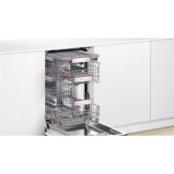 Bosch SPV6EMX09E ezüst, programok száma:6, beépíthető, 10 terítékes mosogatógép