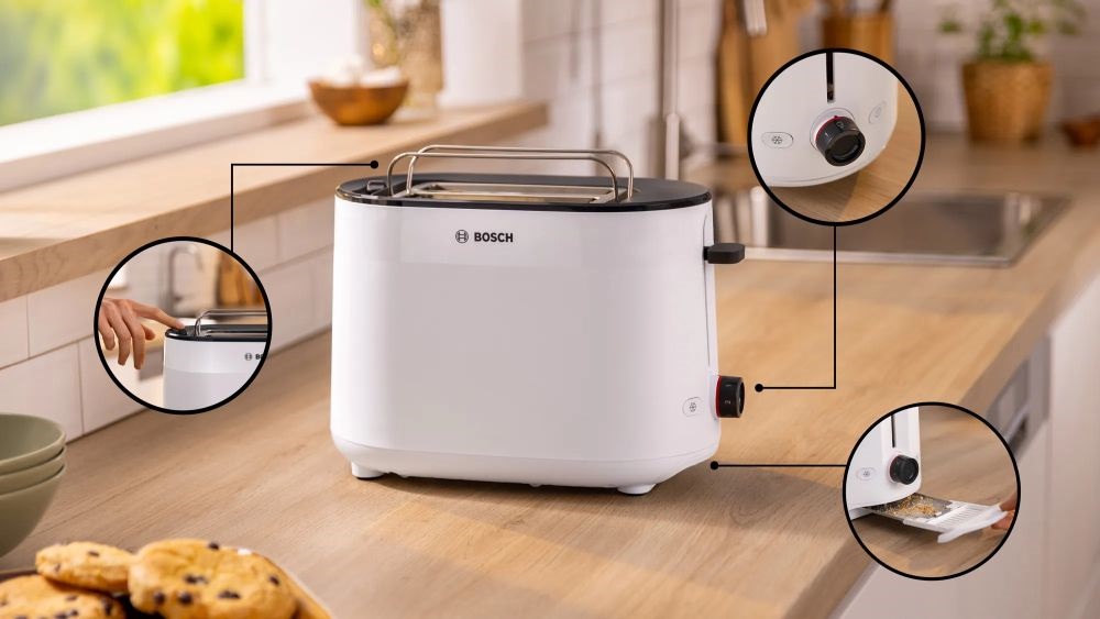 Bosch TAT2M121 fehér 2 szeletes kenyérpirító