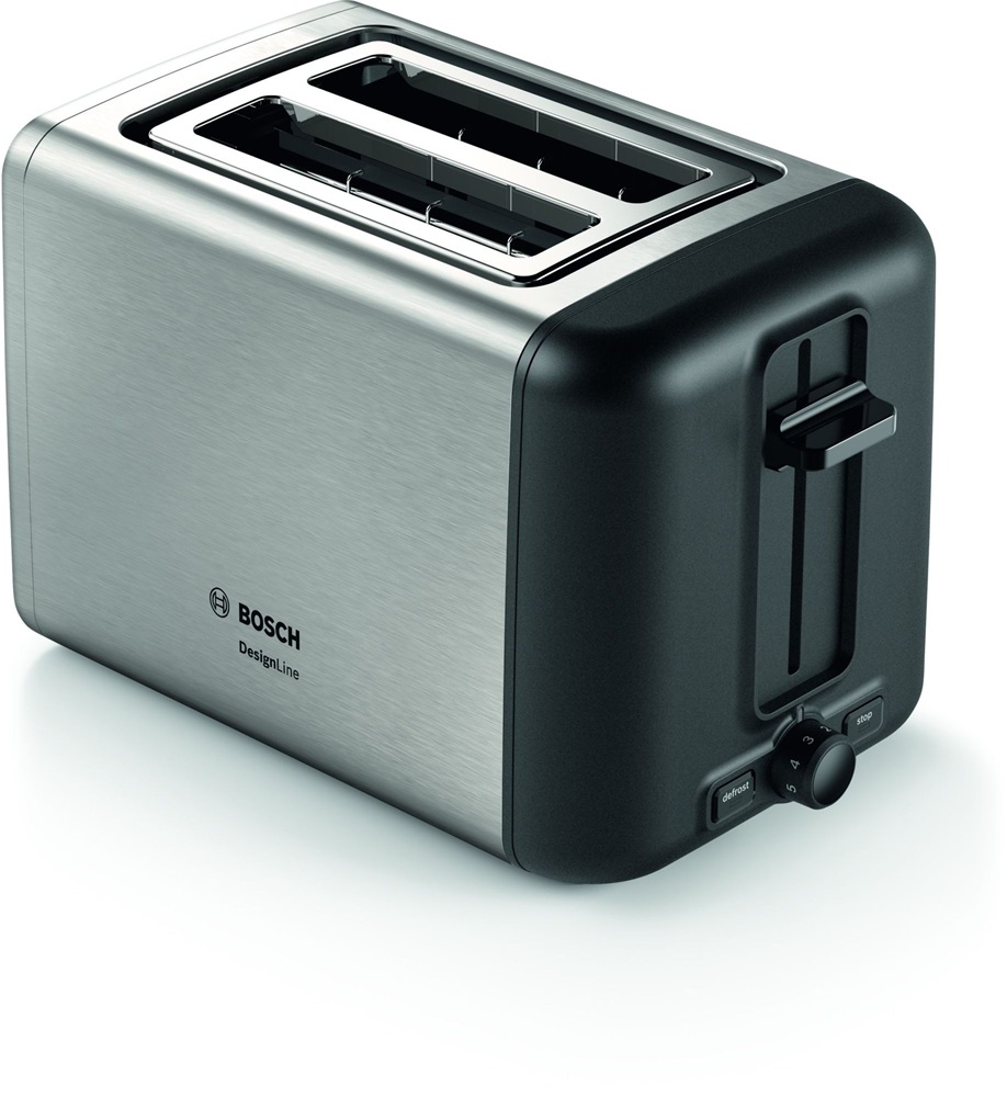 Bosch TAT3P420 DesignLine ezüst-fekete 2 szeletes kenyérpirító