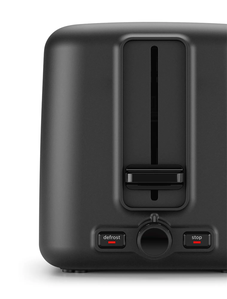 Bosch TAT3P423 DesignLine fekete 2 szeletes kenyérpirító (Újszerű)