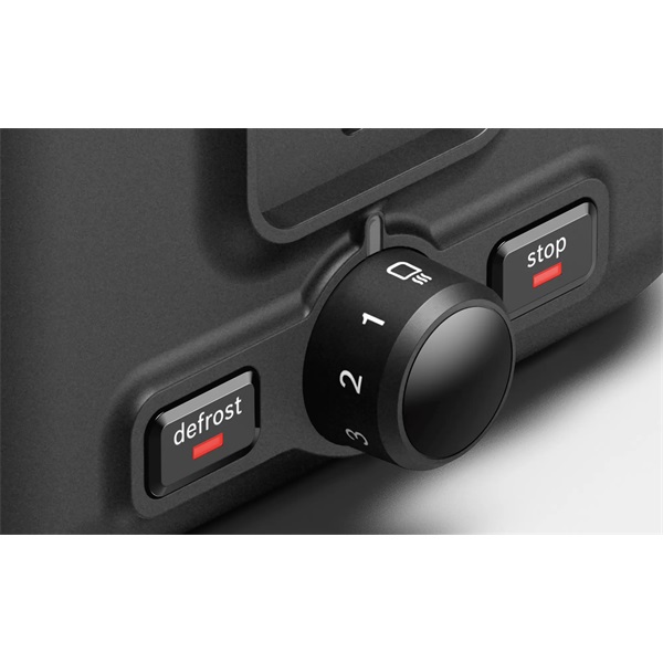 Bosch TAT3P423 DesignLine fekete 2 szeletes kenyérpirító (Újszerű)