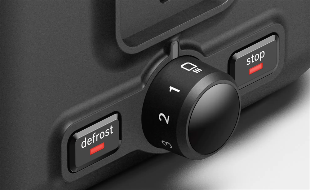 Bosch TAT3P423 DesignLine fekete 2 szeletes kenyérpirító (Újszerű)