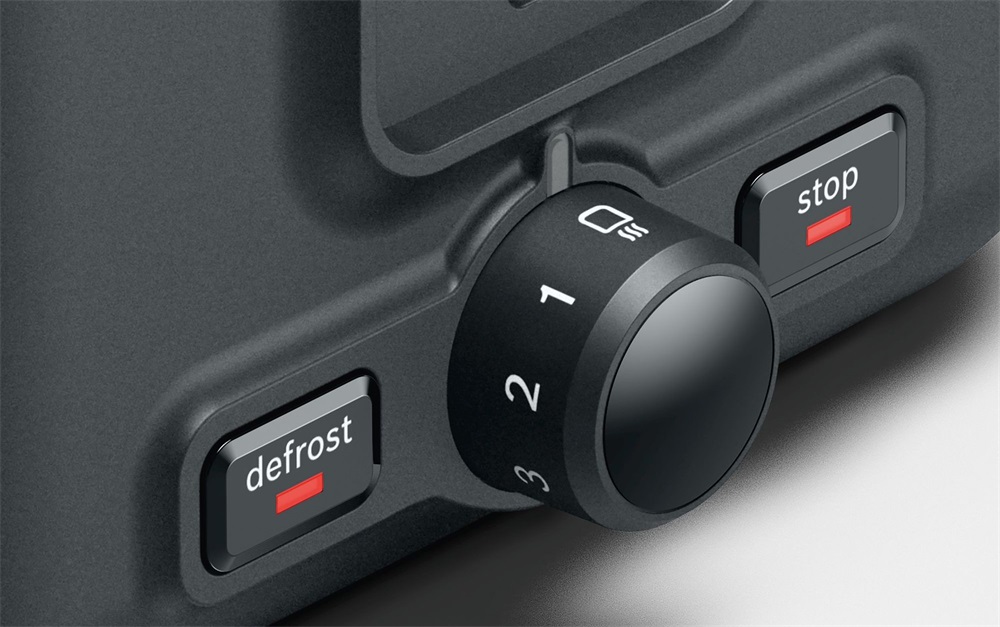 Bosch TAT3P424 DesignLine piros-fekete 2 szeletes kenyérpirító