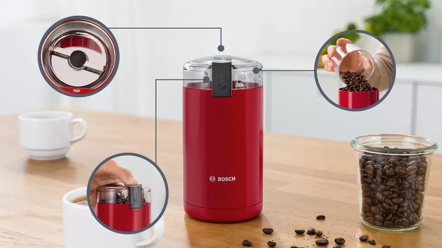 Bosch TSM6A014R piros kávédaráló