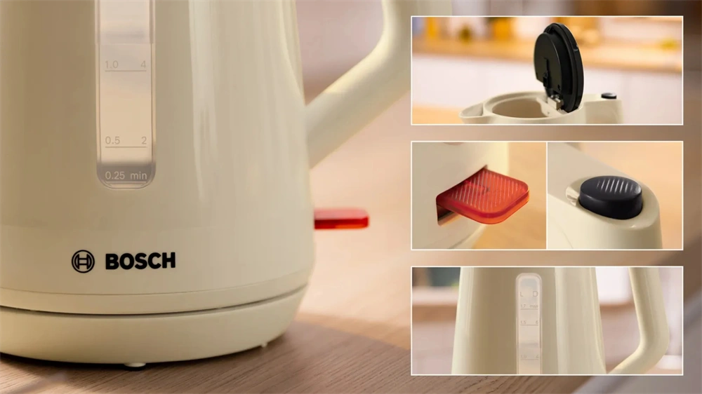 Bosch TWK1M127 1,7 L -es bézs vízforraló