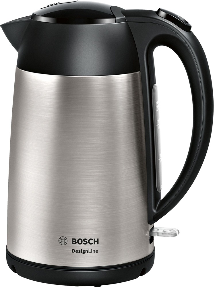 Bosch TWK3P420 DesignLine 1,7L-es ezüst fekete vízforraló