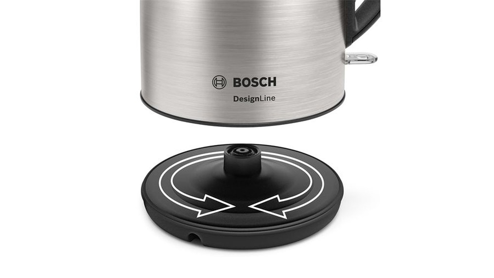 Bosch TWK3P420 DesignLine 1,7L-es ezüst fekete vízforraló