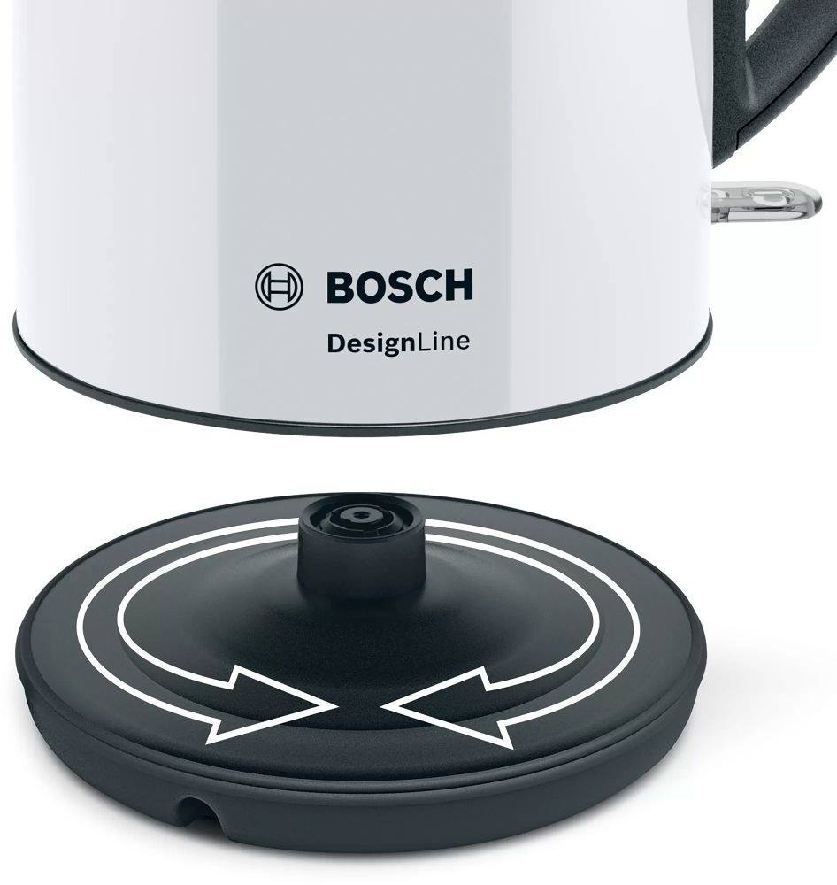 Bosch TWK3P421 DesignLine 1,7 L -es fehér vízforraló