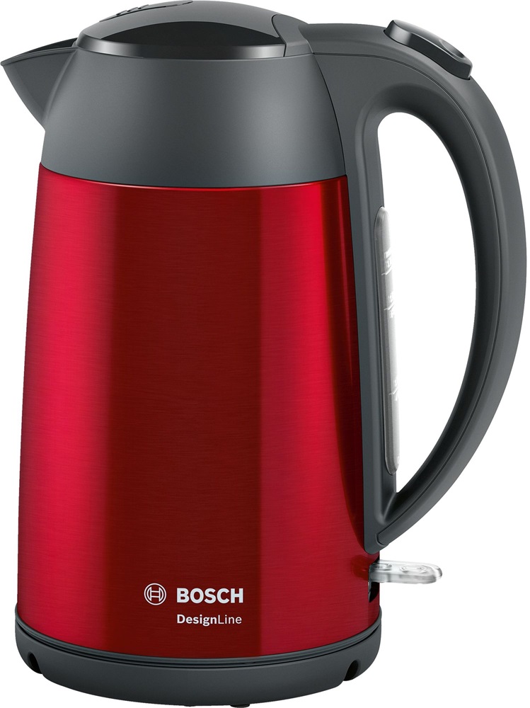 Bosch TWK3P424 DesignLine 1,7L-es piros-fekete vízforraló