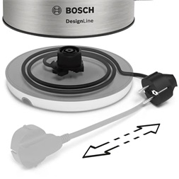 Bosch TWK4P440 DesignLine 1,7L-es nemesacél vízforraló