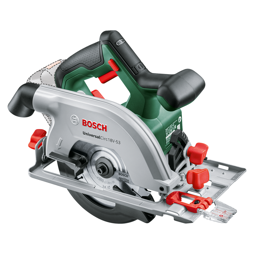 Bosch UniversalCirc 18V-53 akkumulátoros körfűrész