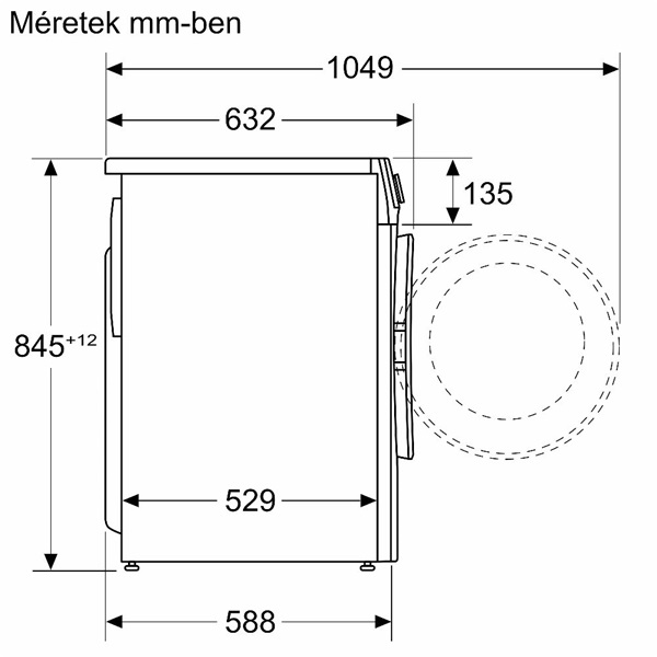 Bosch WGG242Z3BY 9 kg elöltöltős mosógép (Újszerű)
