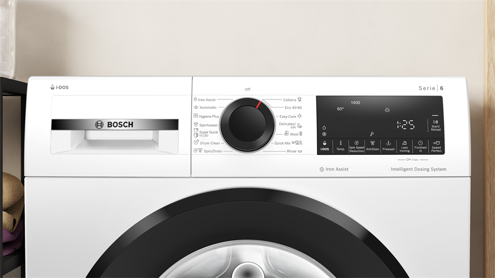 Bosch WGG244F3BY fehér, elöltöltős, max 1351ford., 9kg, mosógép