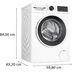 Bosch WGG2540NBY fehér, elöltöltős, max 1400ford,  10kg, gőzmosógép