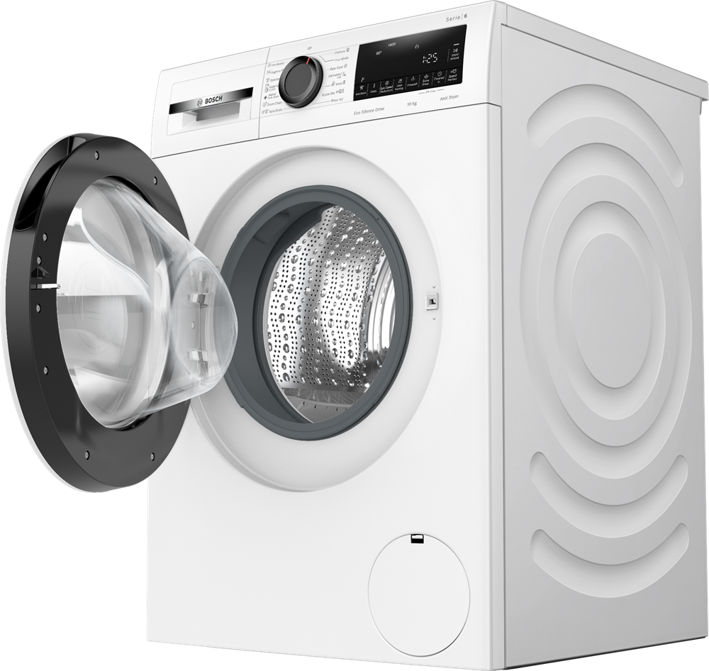 Bosch WGG2540NBY fehér, elöltöltős, max 1400ford,  10kg, gőzmosógép