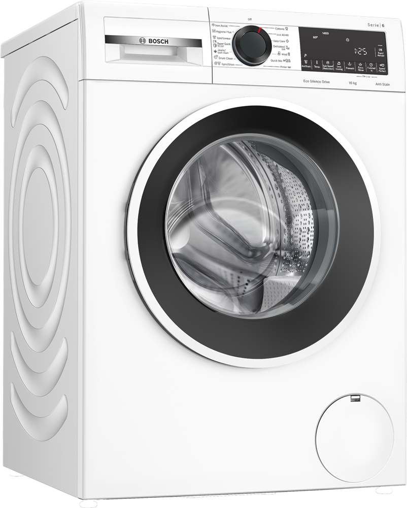 Bosch WGG2540NBY fehér, elöltöltős, max 1400ford,  10kg, gőzmosógép