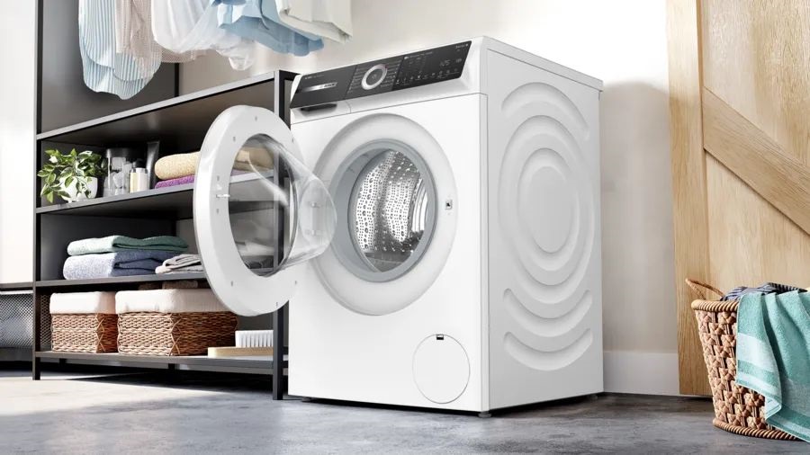 Bosch WGH256A0BY fehér-inox, elöltöltős, max.1600ford, 10kg, mosógép