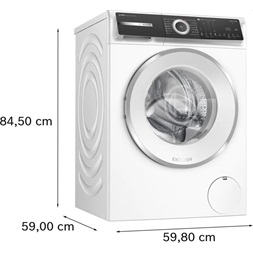 Bosch WGH256A0BY fehér-inox, elöltöltős, max.1600ford, 10kg, mosógép