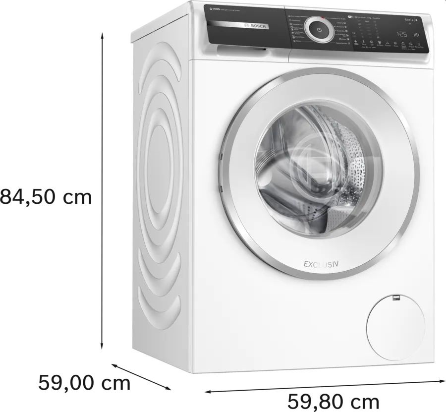Bosch WGH256A0BY fehér-inox, elöltöltős, max.1600ford, 10kg, mosógép
