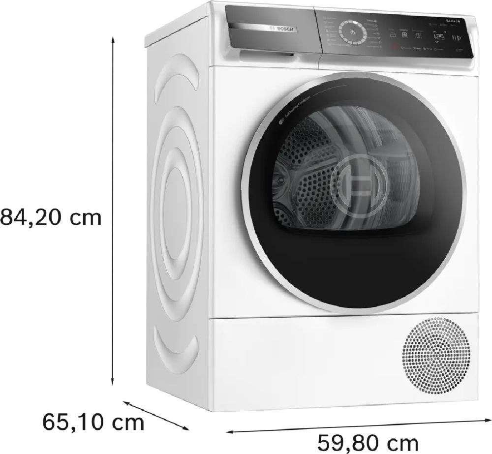 Bosch WQB245B0BY fehér, 9 kg, kondenzációs, szárítógép