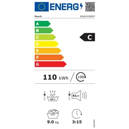 Bosch WQB245B0BY fehér, 9 kg, kondenzációs, szárítógép