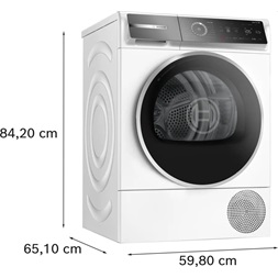 Bosch WQB246CNBY fehér, 9kg, hőszivattyús kondenzációs szárítógép