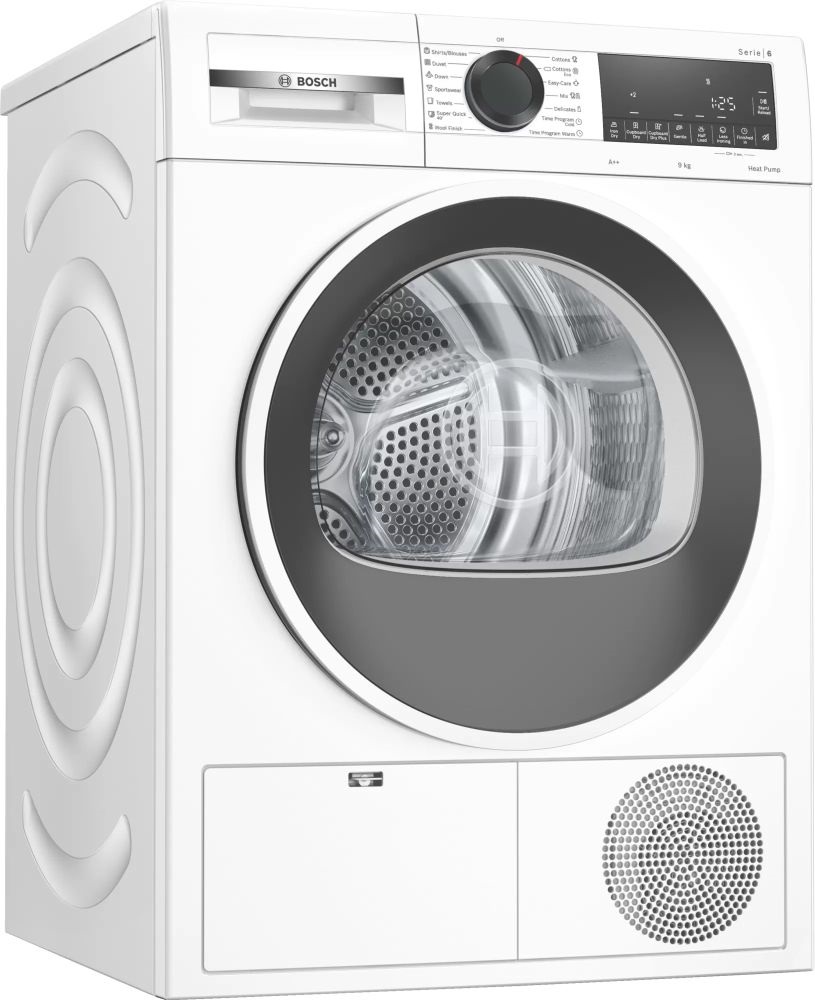 Bosch WQG24100BY fehér, 9 kg, hőszivattyús, szárítógép