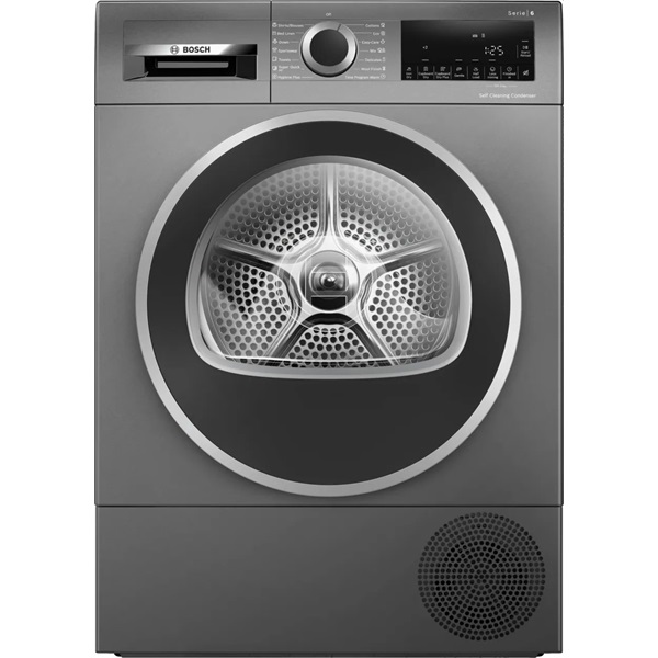 Bosch WQG245DREU sötétszürke, 9kg, hőszivattyús szárítógép