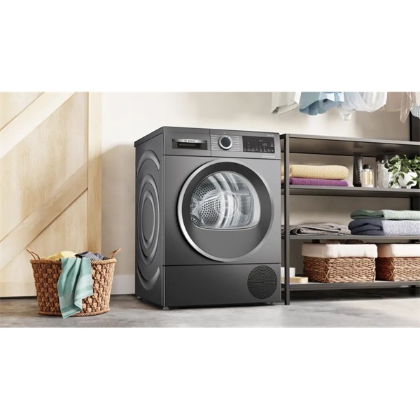 Bosch WQG245DREU sötétszürke, 9kg, hőszivattyús szárítógép