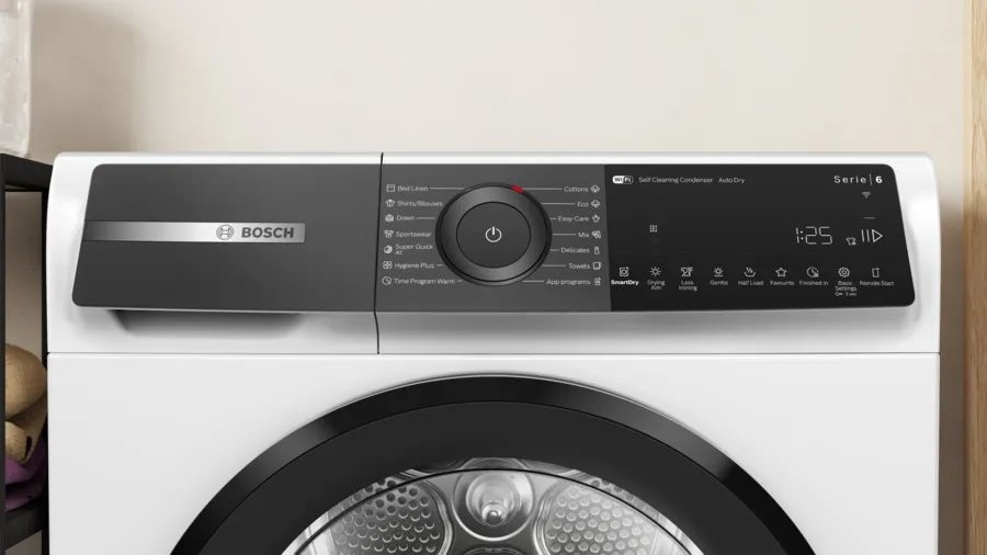 Bosch WQH245B6BY fehér-antracit, 9kg, hőszivattyús kondenzációs szárítógép