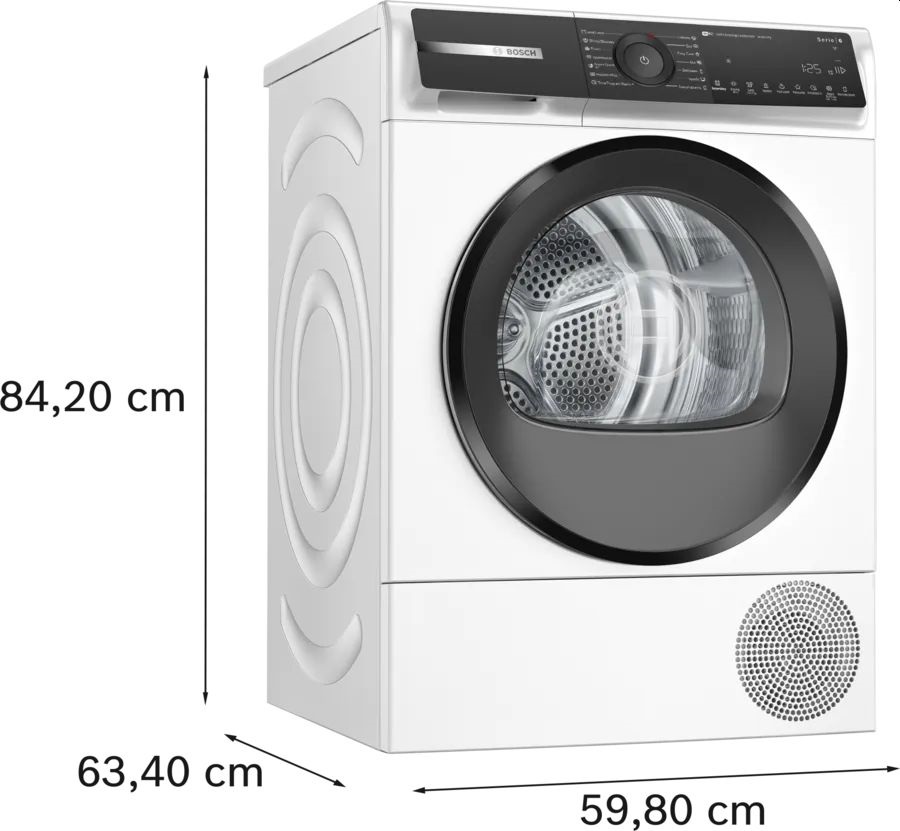 Bosch WQH245B6BY fehér-antracit, 9kg, hőszivattyús kondenzációs szárítógép