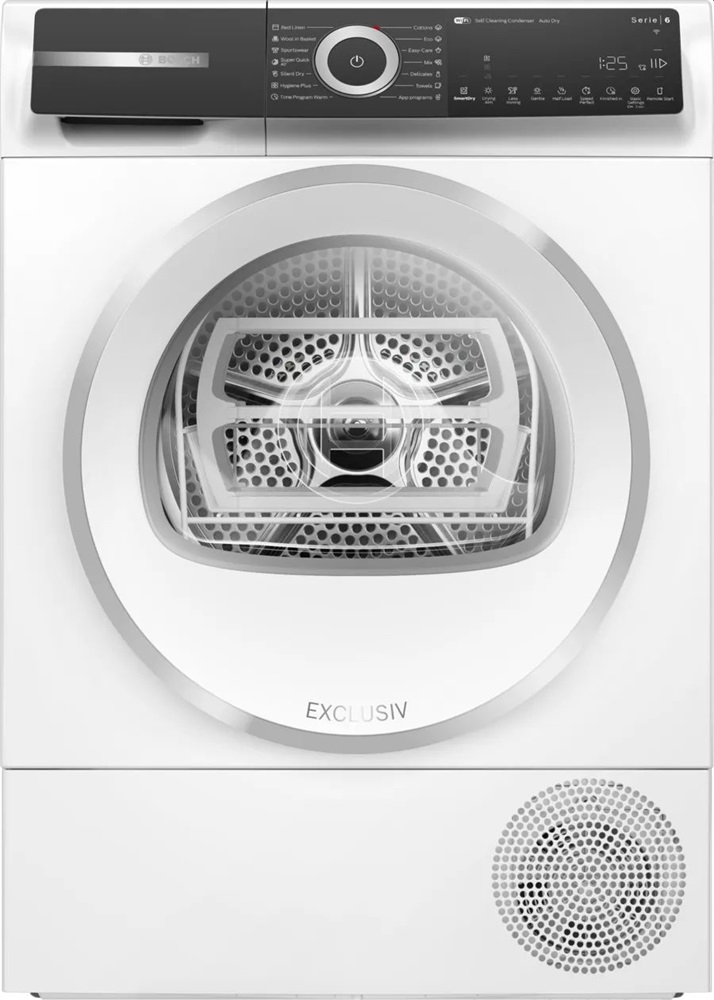 Bosch WQH246D3BY fehér-inox, 9kg, hőszivattyús szárítógép