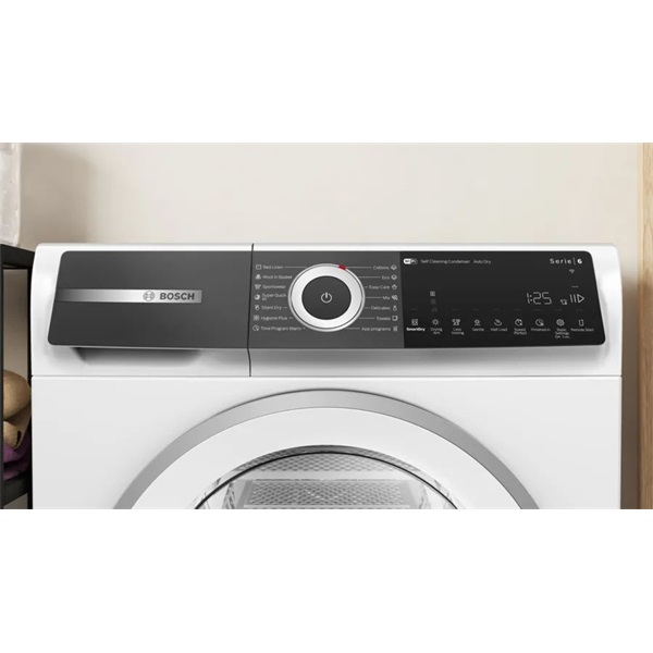 Bosch WQH246D3BY fehér-inox, 9kg, hőszivattyús szárítógép