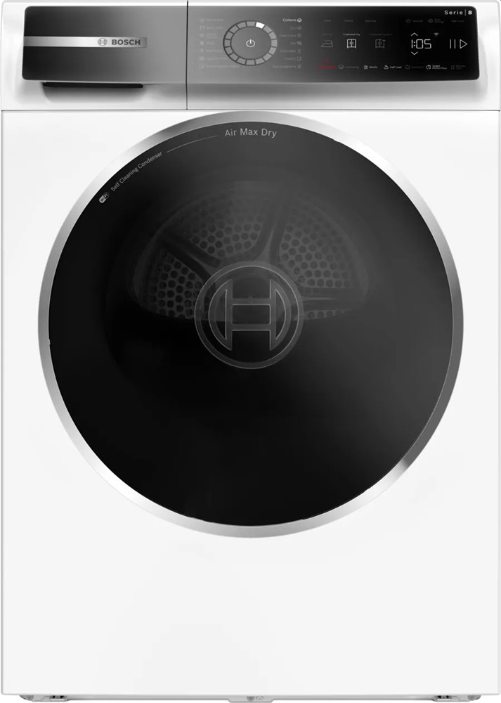 Bosch WRB247CNBY fehér-fekete, 9kg, hőszivattyús kondenzációs szárítógép