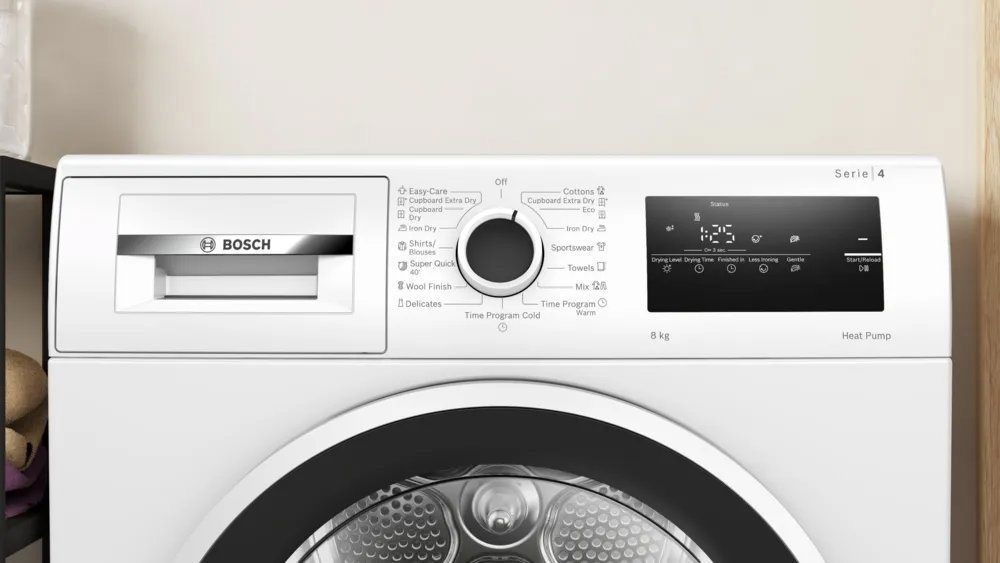 Bosch WTH83256BY fehér, 8kg, hőszivattyús szárítógép