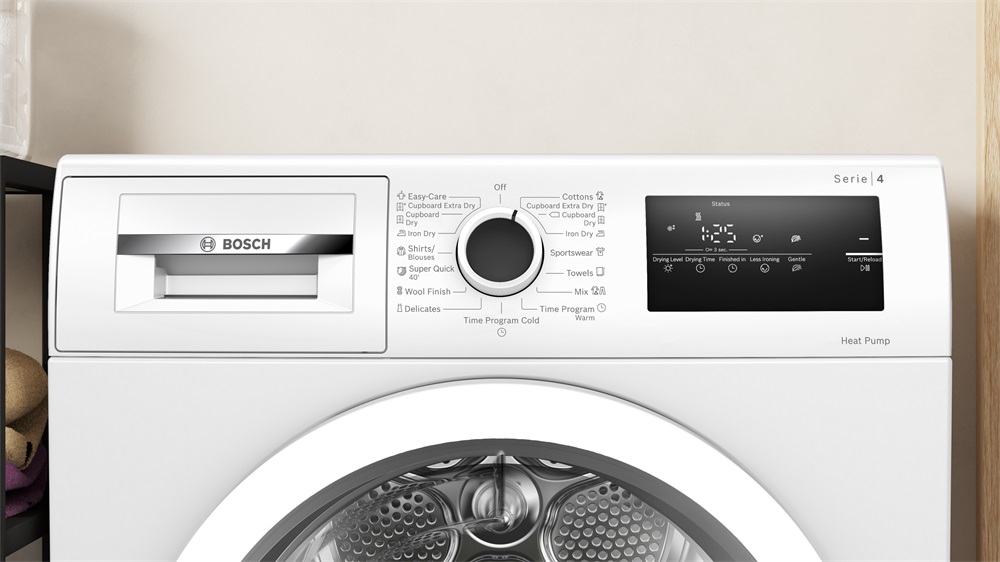 Bosch WTH85205BY fehér, 7 kg, hőszivattyús, szárítógép