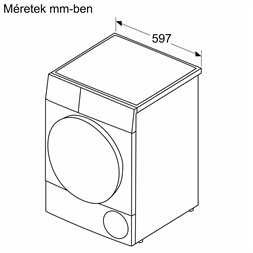 Bosch WTH85292BY hőszivattyús szárítógép 8 kg