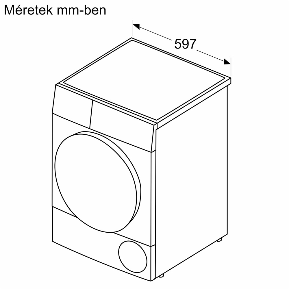 Bosch WTH85292BY fehér, 8 kg, hőszivattyús, szárítógép
