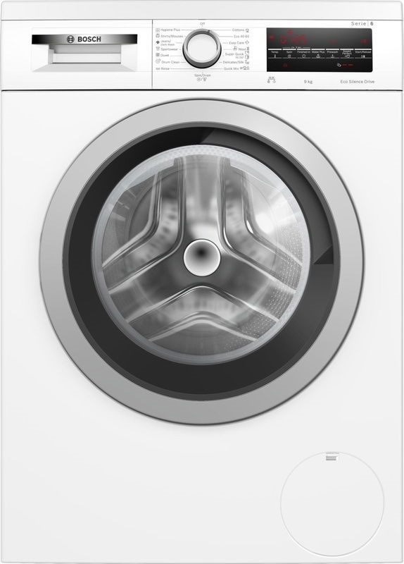 Bosch WUU28T62BY fehér-inox, elöltöltős, max.1400ford., 9kg, mosógép