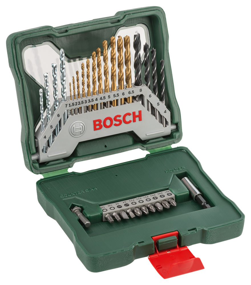 Bosch X-Line 30 részes titán fúró-csavarozófej készlet