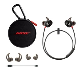 Bose SoundSport Bluetooth Pulse fekete-piros sport fülhallgató (Újracsomagolt)