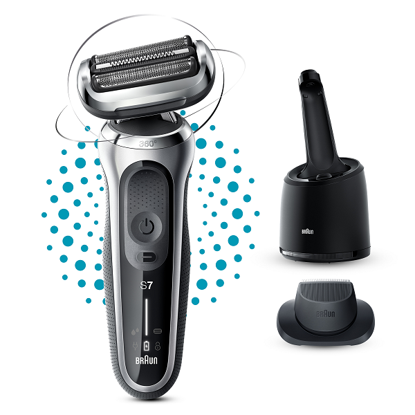 Braun 71-S7200CC fekete-ezüst akkumulátoros férfi borotva