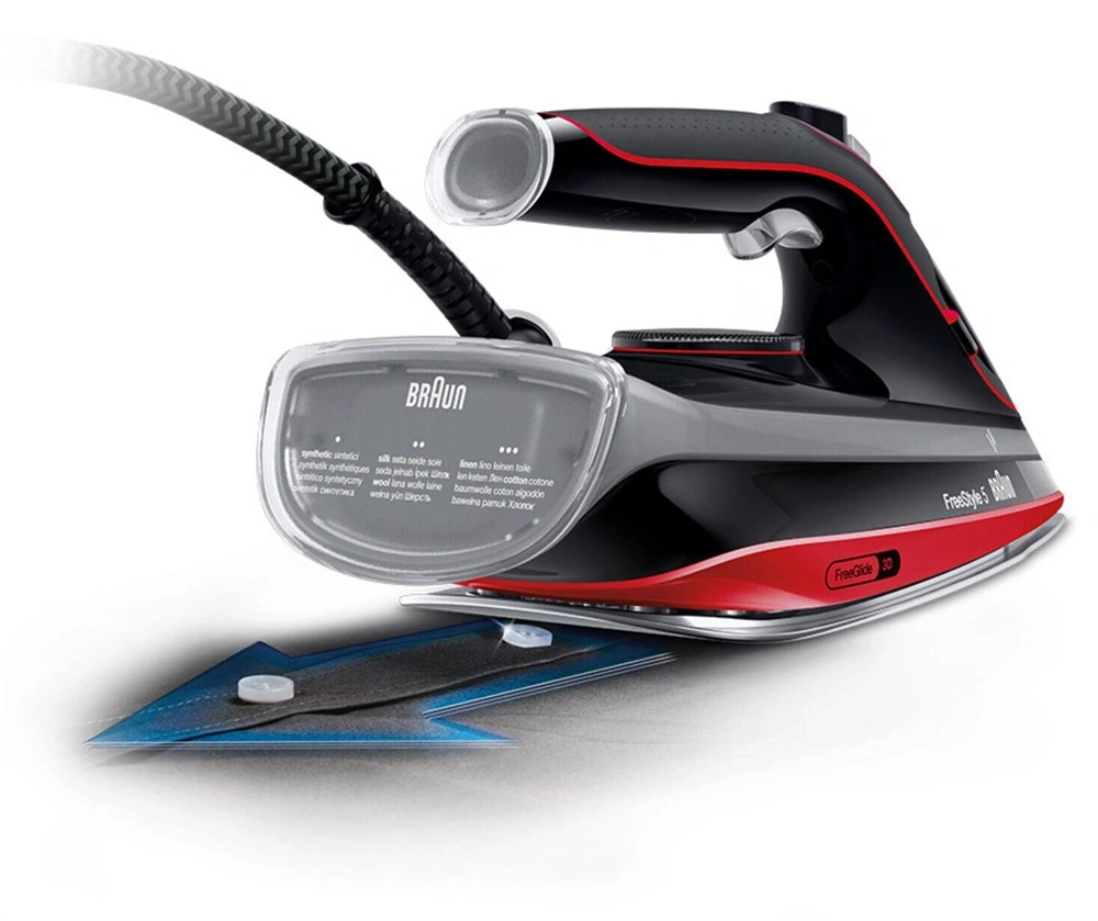Braun FreeStyle 5 SI5057RD fekete-piros gőzölős vasaló